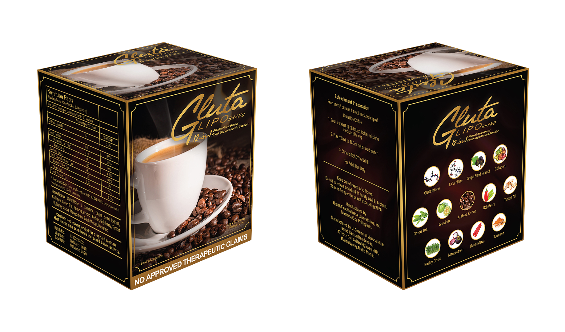 12 in 1 Glutalipo Detox Coffee 12 in 1 Glutalipo Detox Coffee