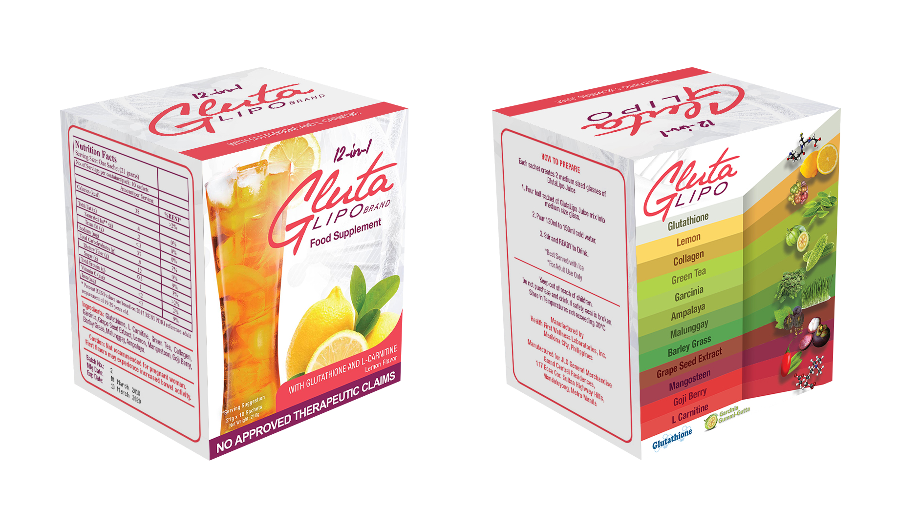 12 in 1 Glutalipo Detox Juice